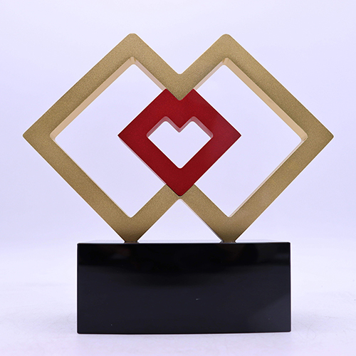 Model MT0601 Unique Design Double Rectangular Shape Customized Alloy Trophy Model MT0601 Unique Design Double Rectangular Shape Customized Alloy Trophy