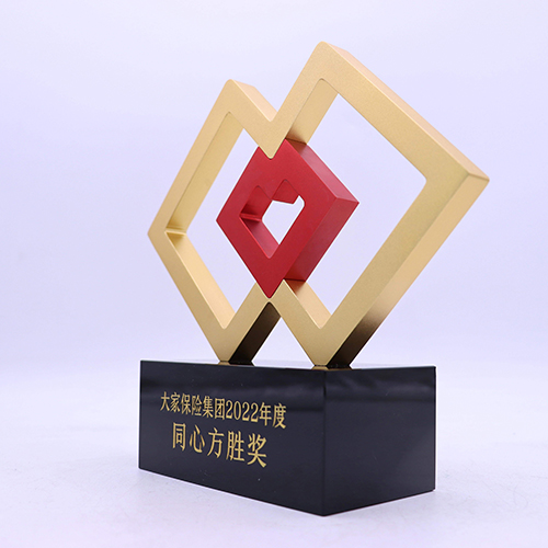Model MT0602 Unique Design Double Rectangular Shape Customized Alloy Trophy Model MT0602 Unique Design Double Rectangular Shape Customized Alloy Trophy