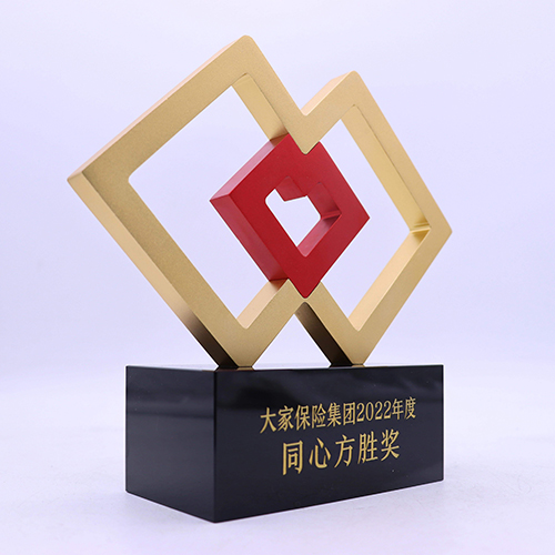 Model MT0603 Unique Design Double Rectangular Shape Customized Alloy Trophy Model MT0603 Unique Design Double Rectangular Shape Customized Alloy Trophy